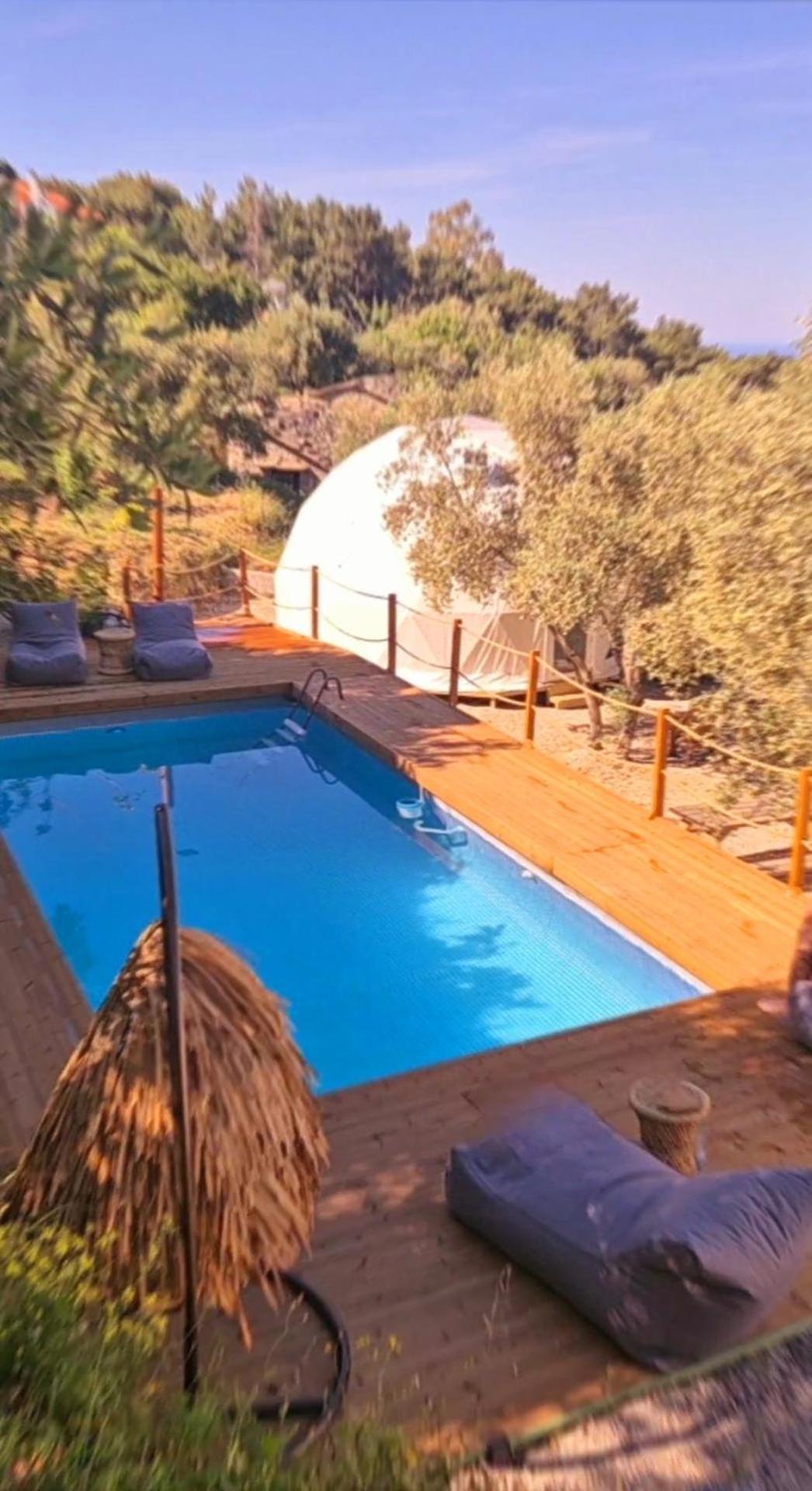 Luxury Dome Tents Ikaria Ap'Esso2 Raches  Exterior foto